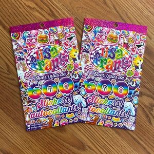 Two Lisa Frank Sticker Books